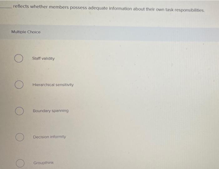 reflects whether members possess adequate