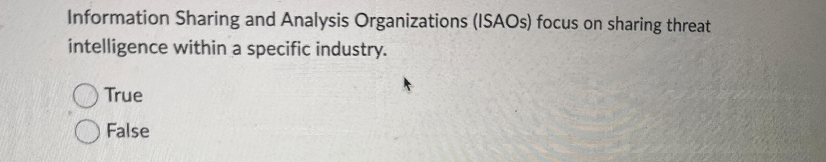 Information Sharing and Analysis Organizations (