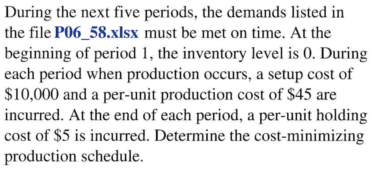 I JUST NEED THE FORMULATION FOR THIS PROBLEM NOT