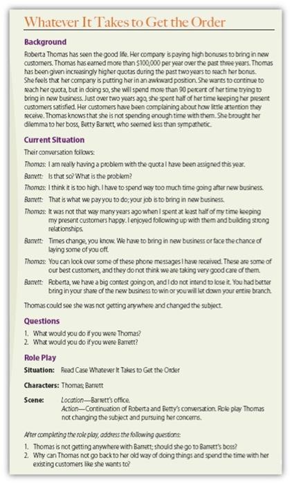 Whatever It Takes to Get the Order Background