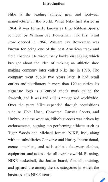 Could you write a nice conclusion? Introduction