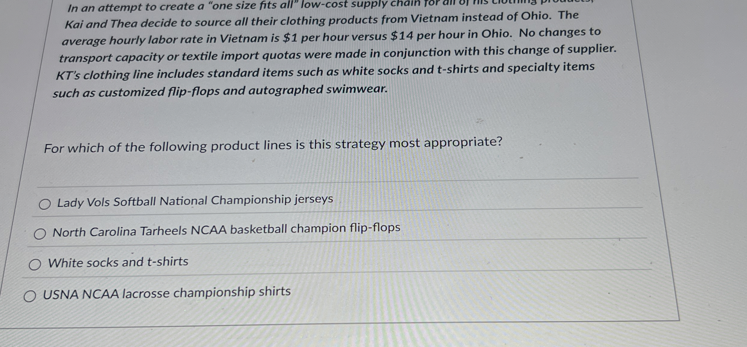 In an attempt to create a "one size fits all" low