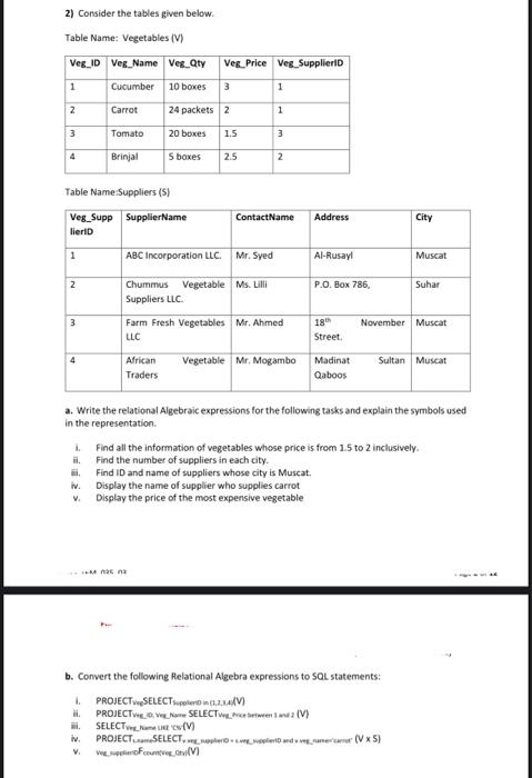 please solve section (a) and section (b) as soon