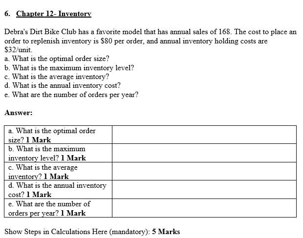 1. Chapter 7 - Crossover Charts - 10 Marks