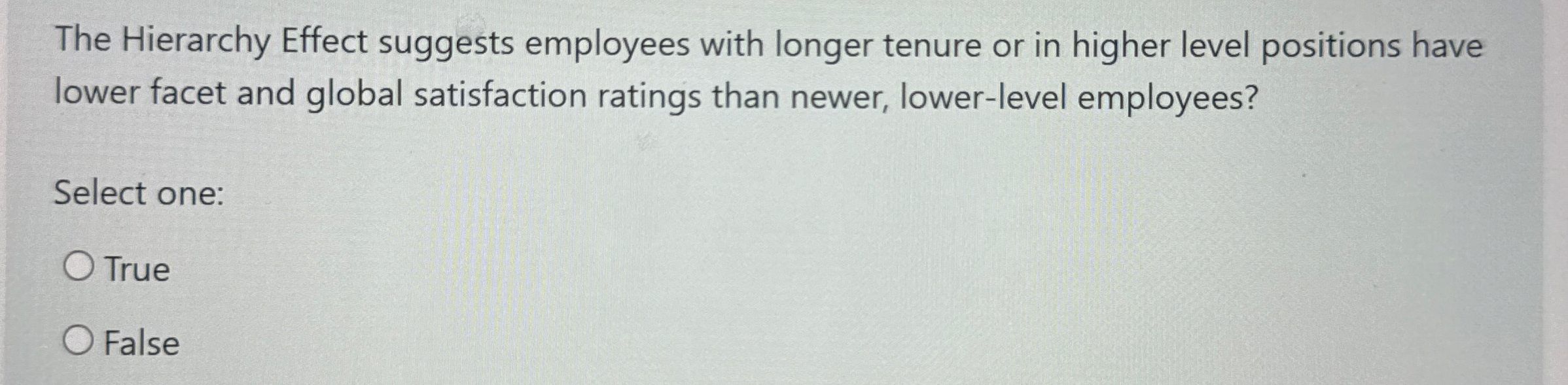The Hierarchy Effect suggests employees with