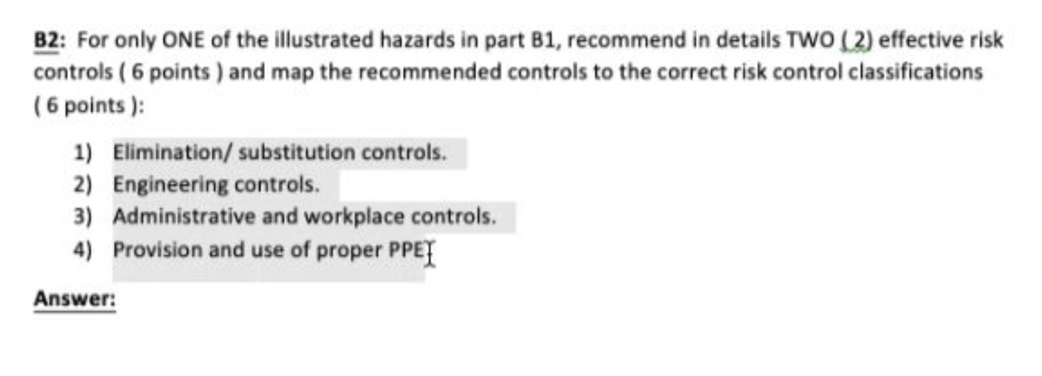 Health an safety Section B: Hazard Signs