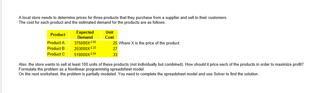 Please answer ASAP. What is the optimal price for
