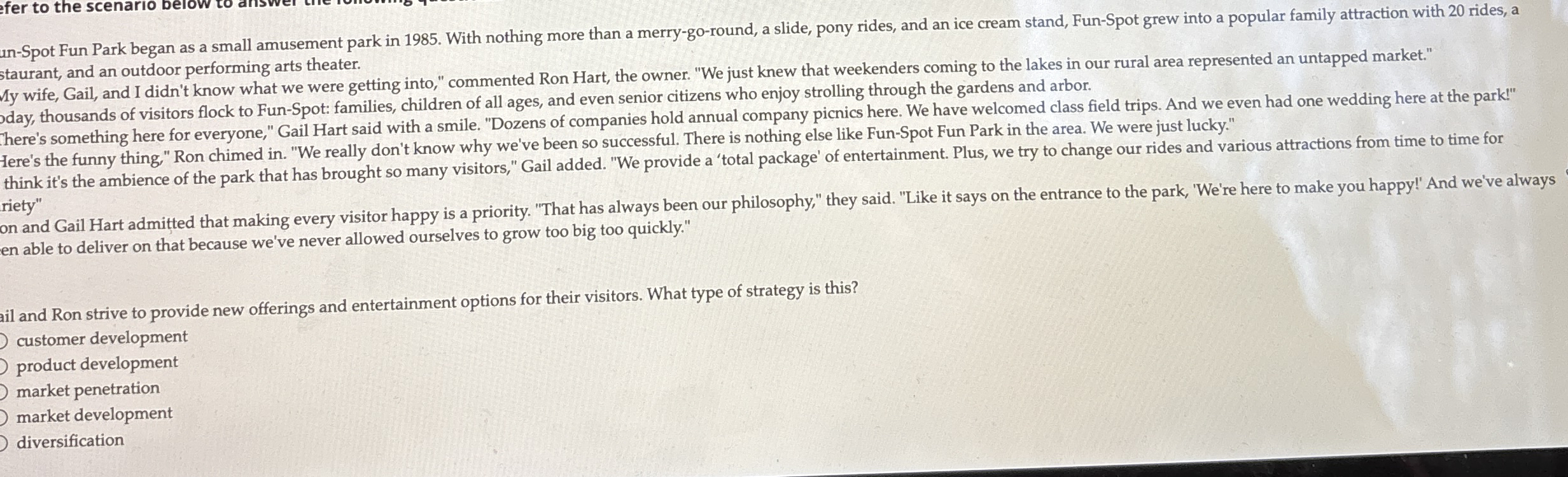 an - Spot Fun Park began as a small amusement