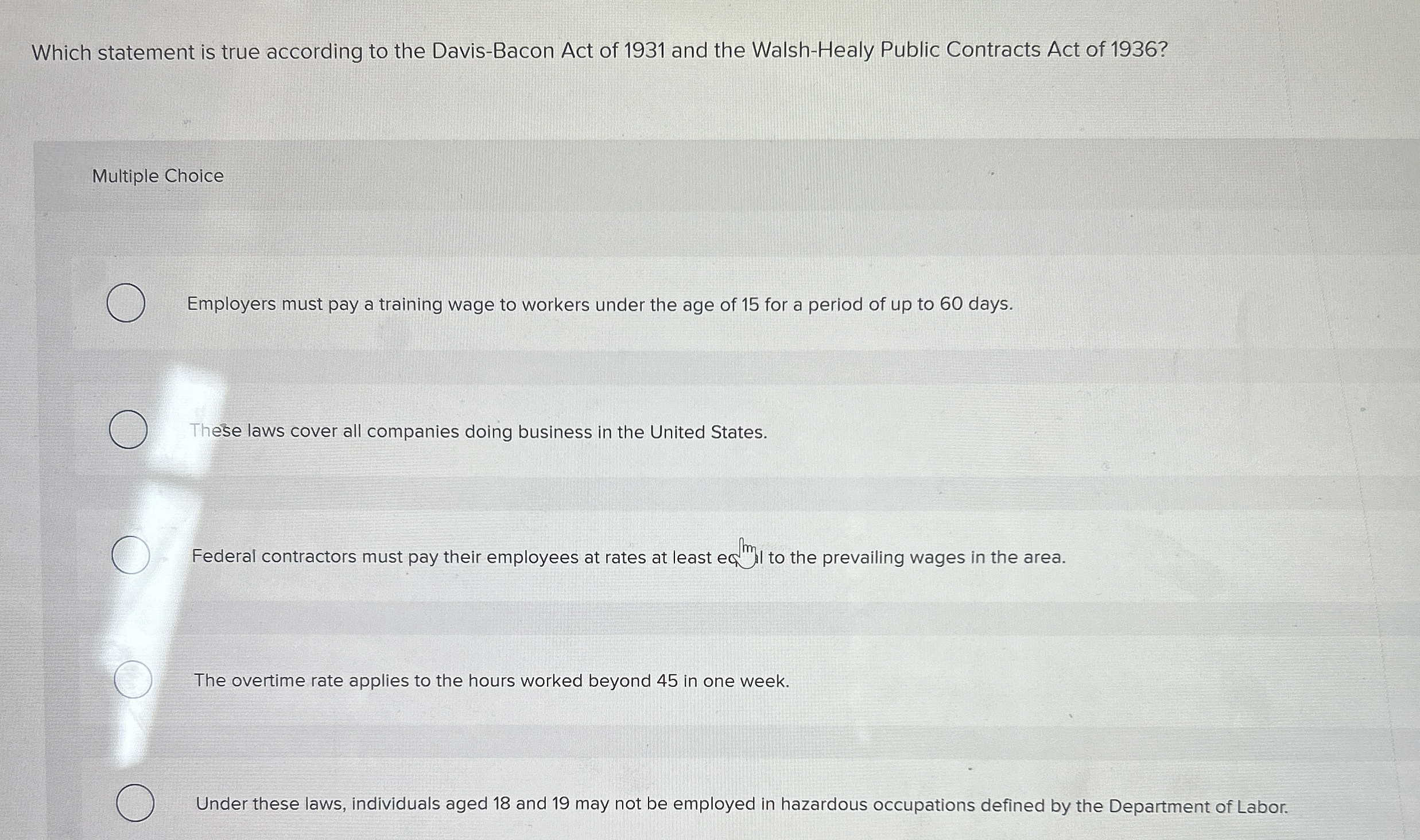 Which statement is true according to the Davis -