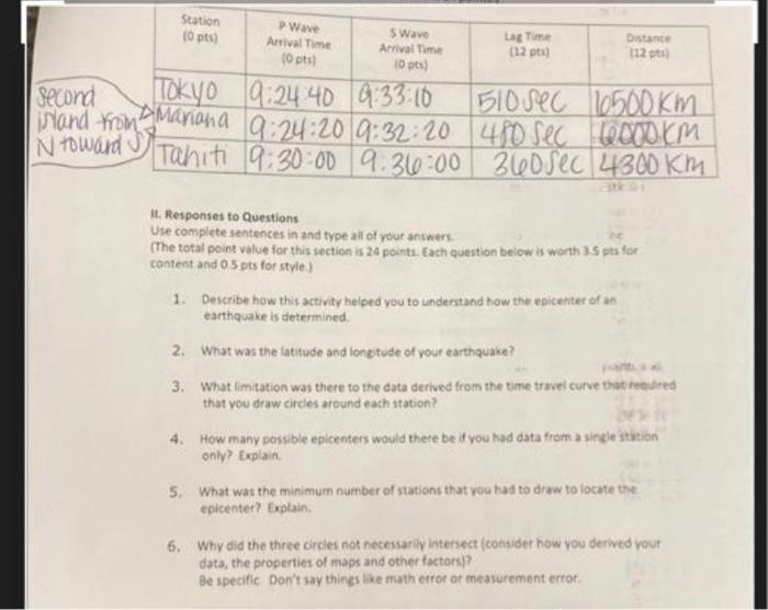 Only answer question # 6 please and thank you!