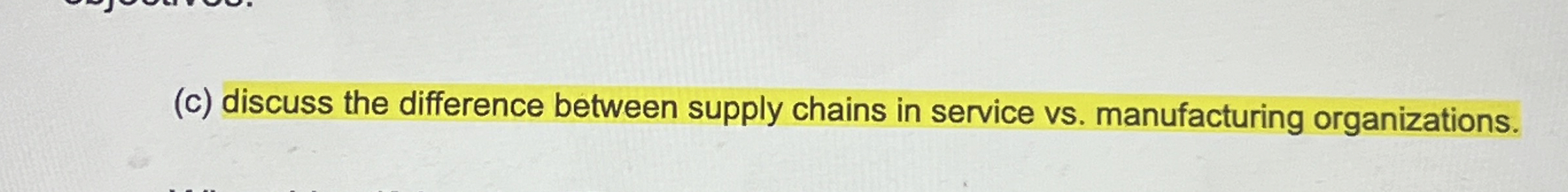 ( c ) discuss the difference between supply