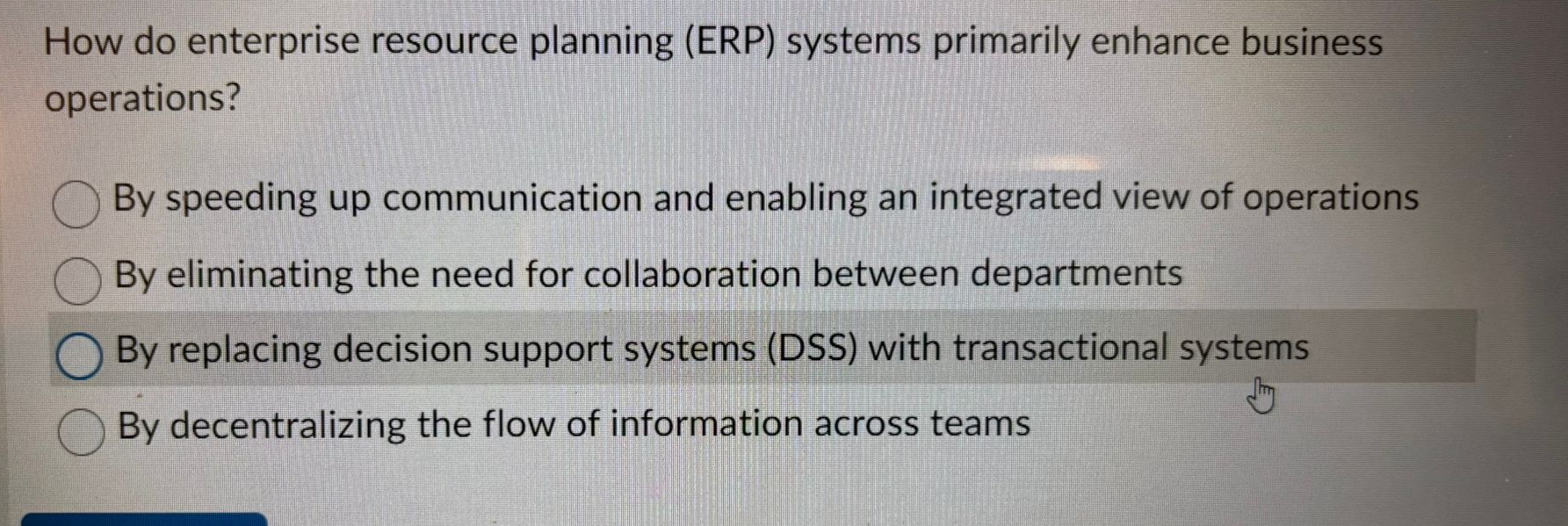 How do enterprise resource planning ( ERP )