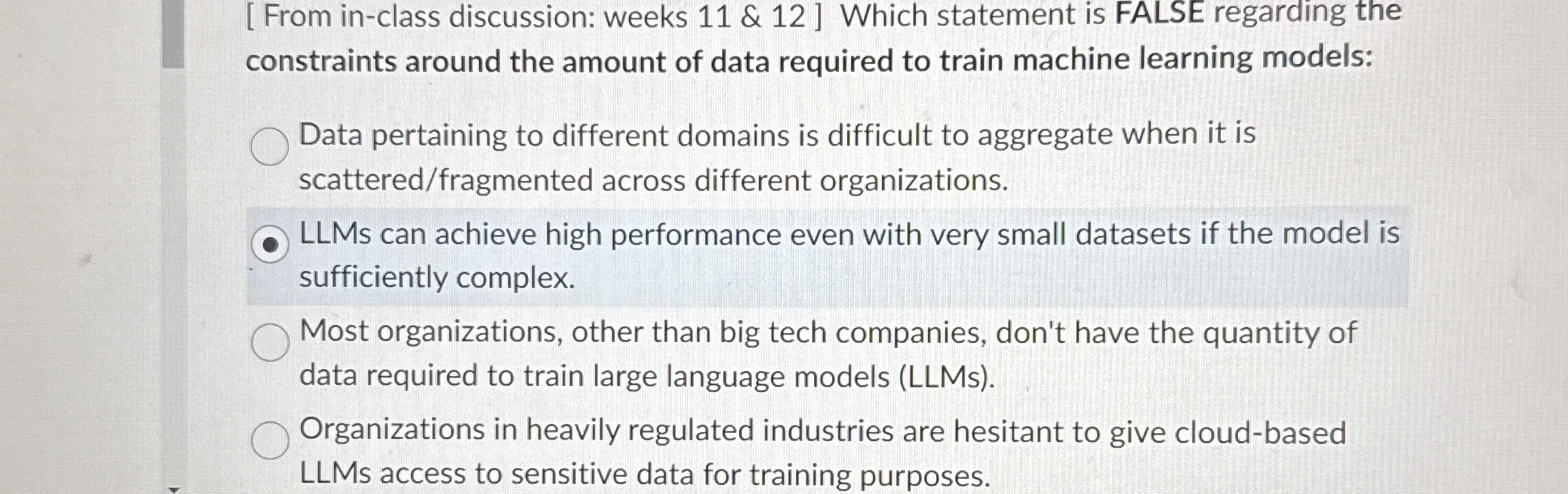 [ From in - class discussion: weeks 1 1 & 1 2 ]