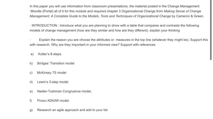 In this paper you will use information from