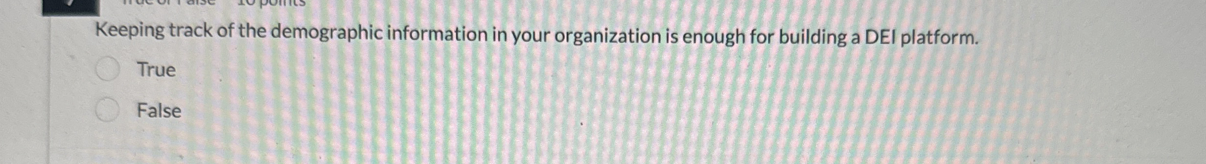 Keeping track of the demographic information in