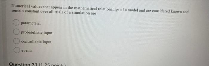 Numerical values that appear in the mathematical