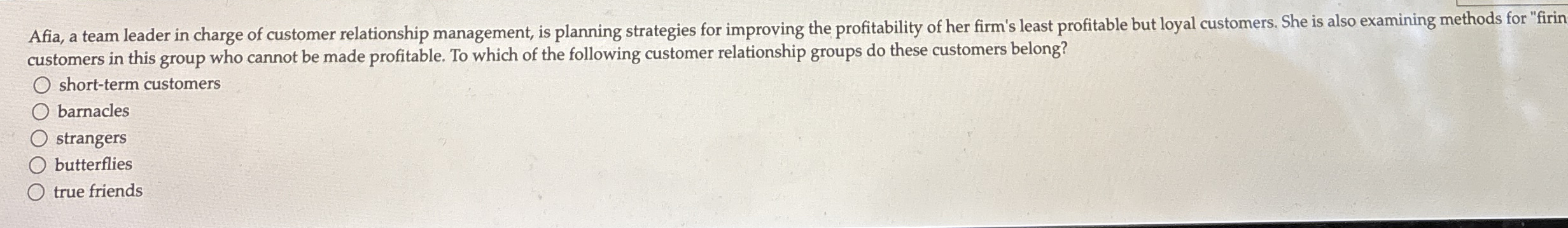 Afia, a team leader in charge of customer