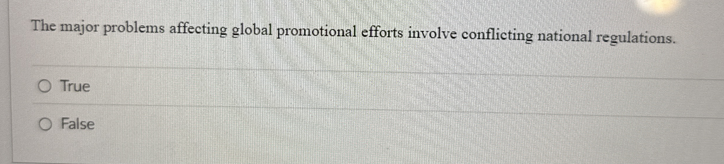 The major problems affecting global promotional