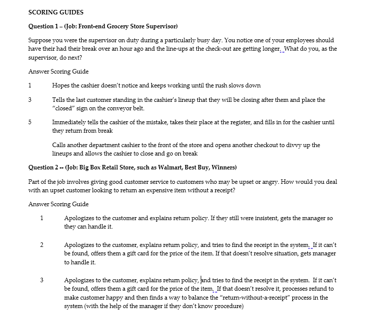 Read the interview questions below. How you would