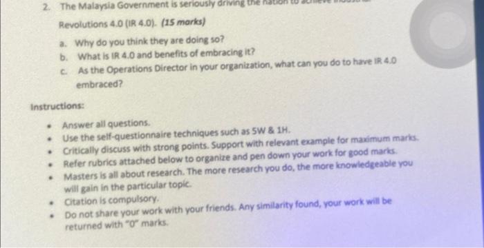 pls help Mode Operations Management October 2023