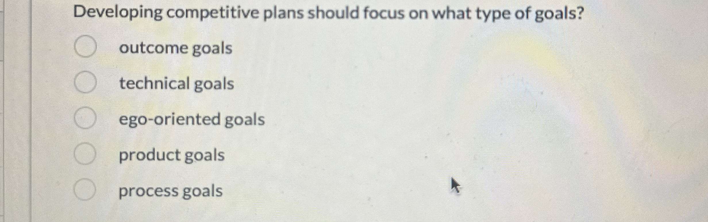 Developing competitive plans should focus on what