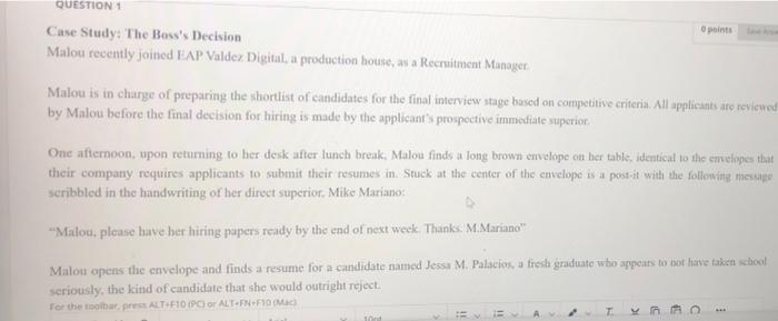 solve it now plz QUESTION 1 points Case Study: