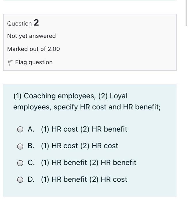 Question 1 Not yet answered Marked out of 2.00 P