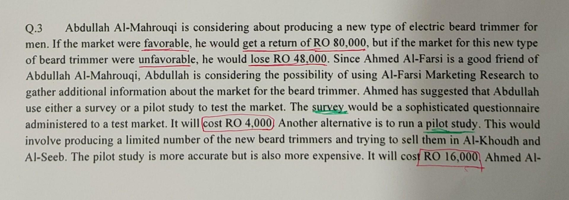 Make a dicision tree, Find MaxEMV and EVSI with