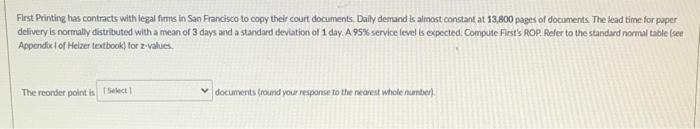 First Printing has contracts with legal firms in