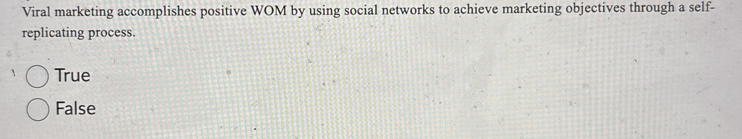 Viral marketing accomplishes positive WOM by