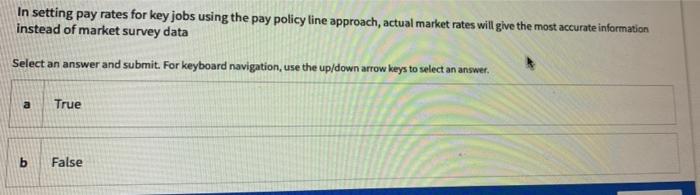 In setting pay rates for key jobs using the pay