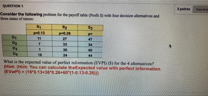 l want the answer please 3 points Save AIS,