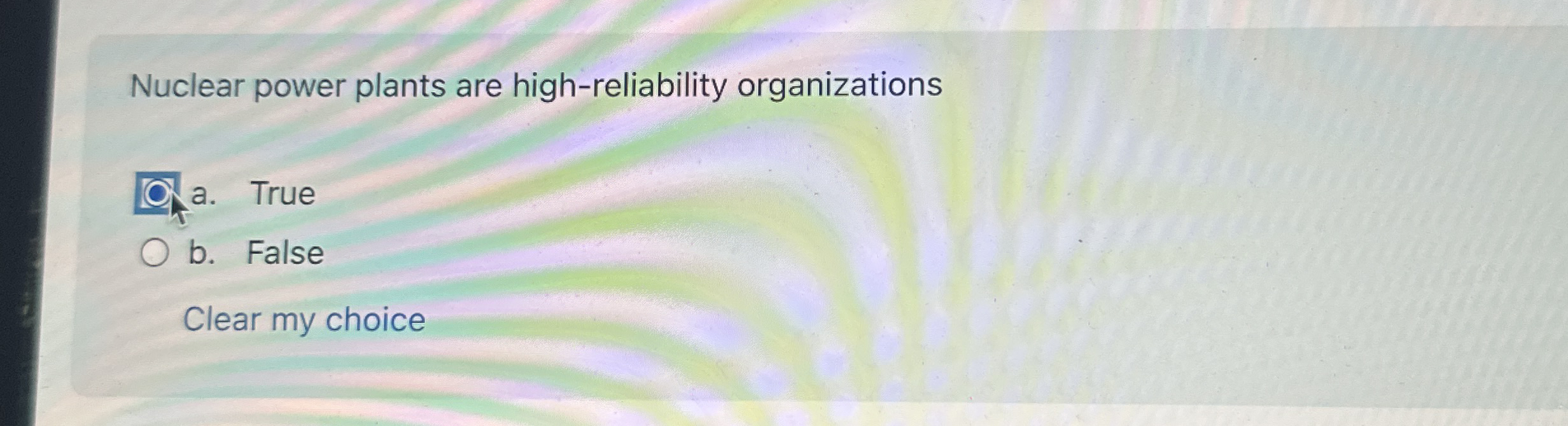 Nuclear power plants are high - reliability