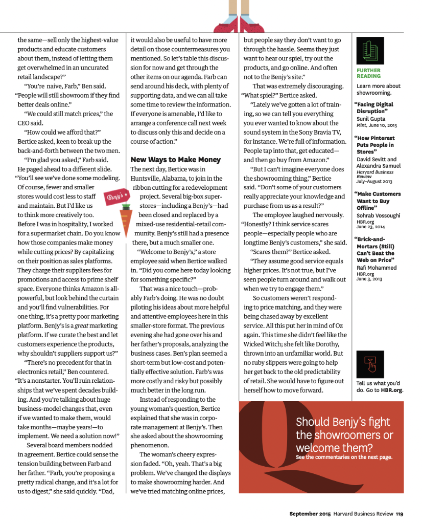 Based on the case study Can You Win Back Online