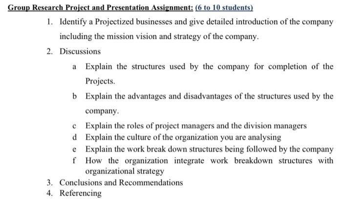 point required "f" how the organization integrate