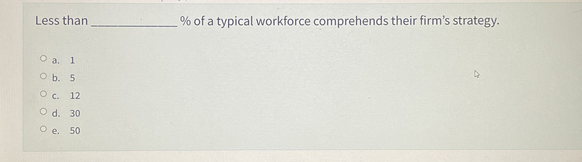 Less than q , % of a typical workforce