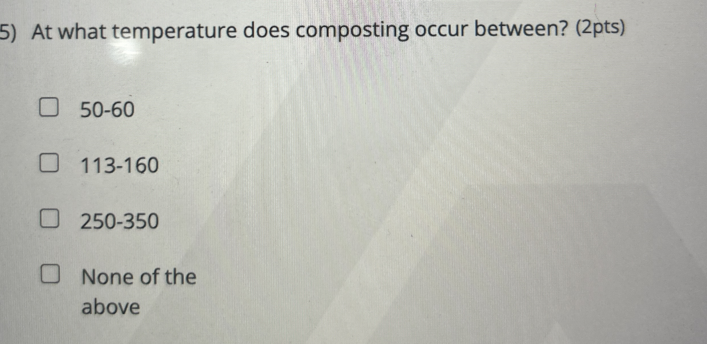 At what temperature does composting occur