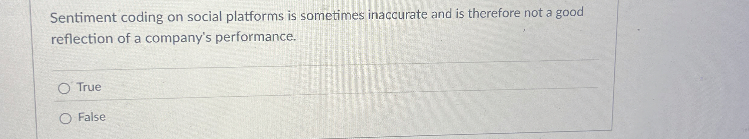 Sentiment coding on social platforms is sometimes
