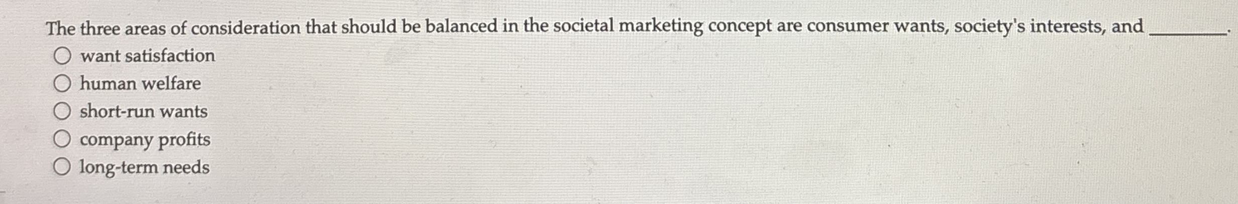 The three areas of consideration that should be