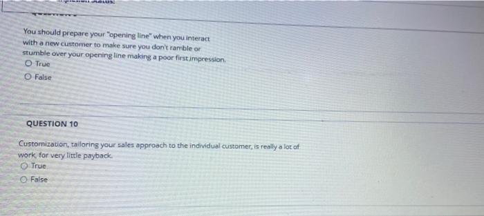 QUESTION 7 What does the term "Elevator Pitch"