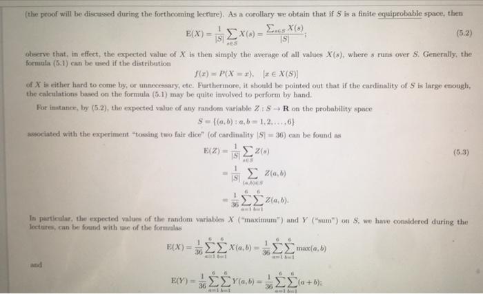 1. (Random Variables Standard Numerical