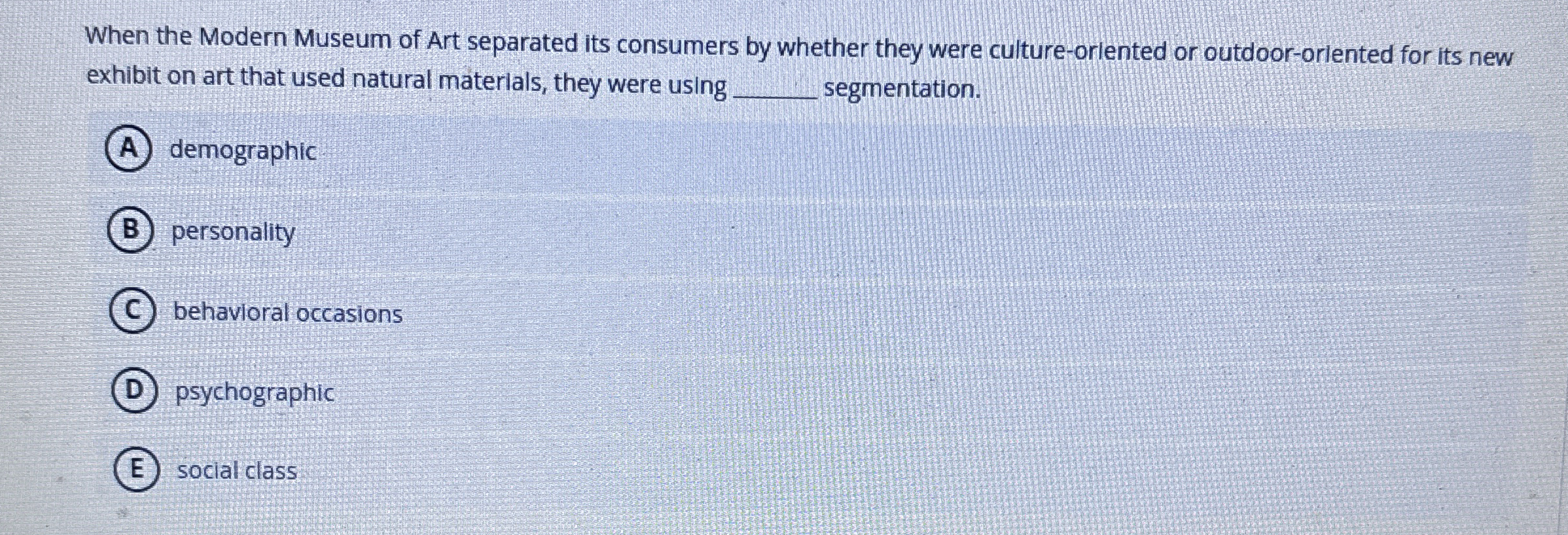 When the Modern Museum of Art separated its
