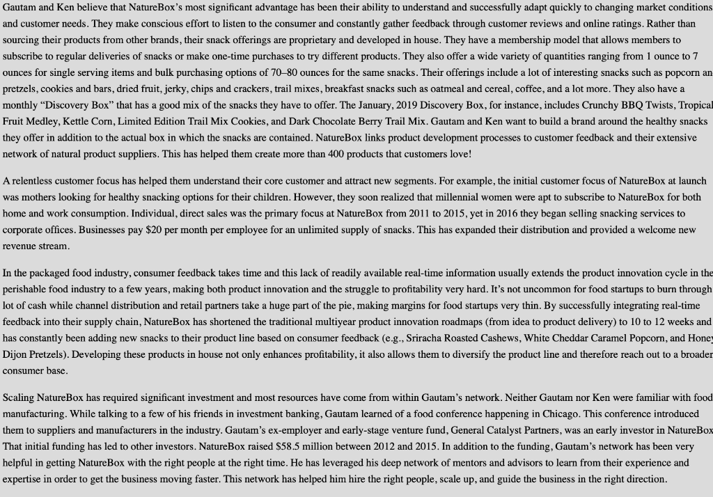 Case Study Gautam Gupta, cofounder, NatureBox