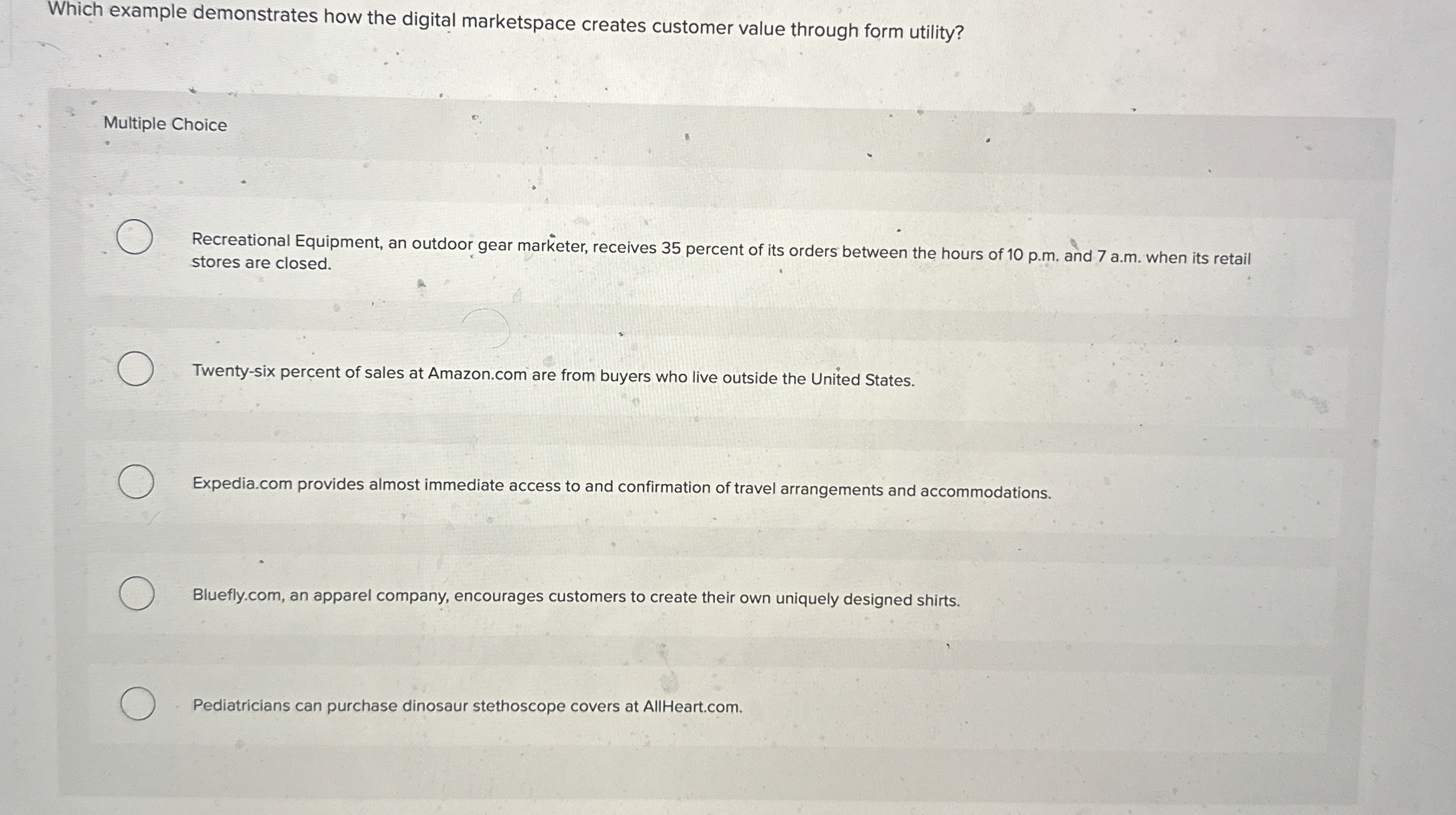 Which example demonstrates how the digital