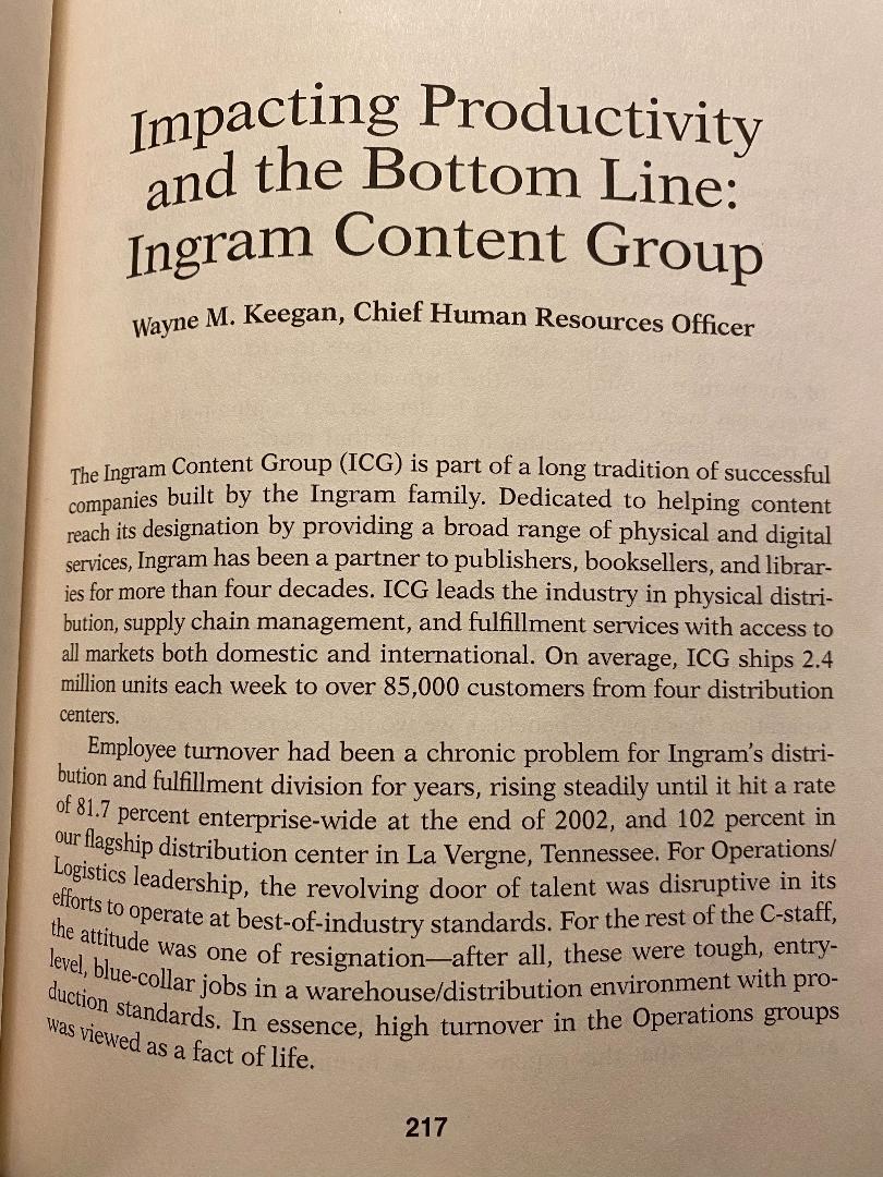 Impacting Productivity and the Bottom Line: