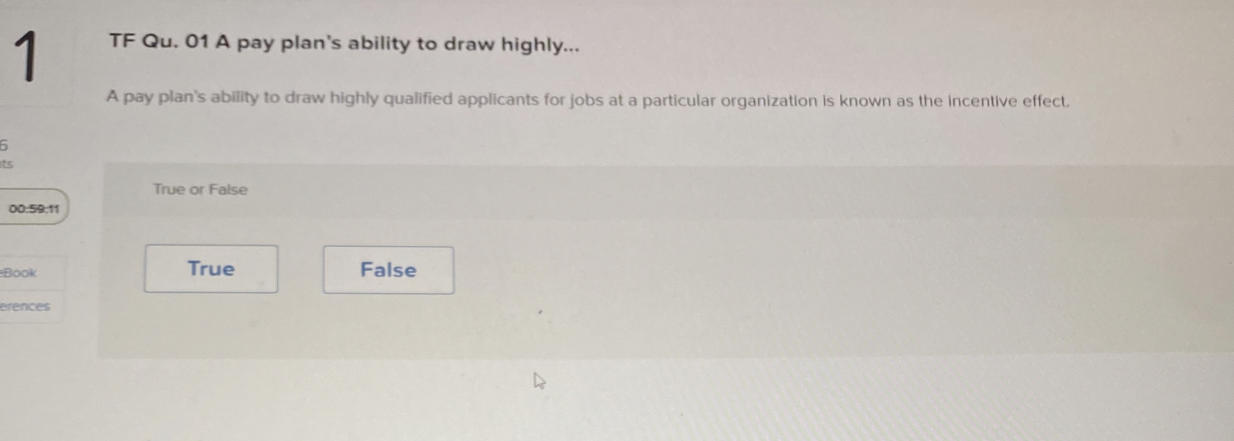 1 TF Qu . 0 1 A pay plan's ability to draw