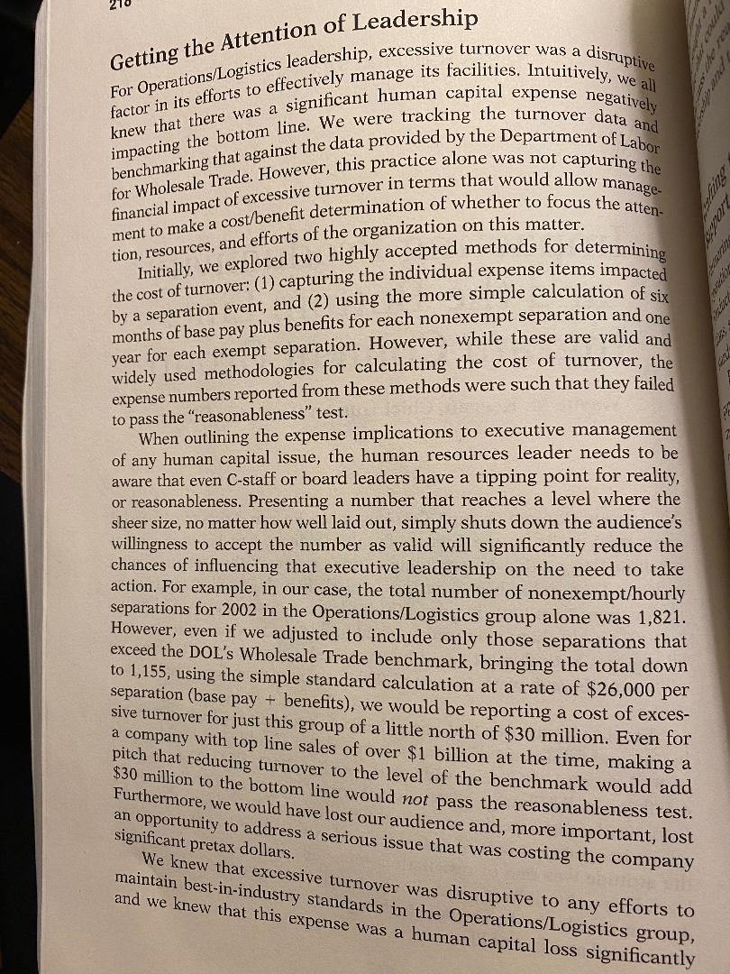 Impacting Productivity and the Bottom Line: