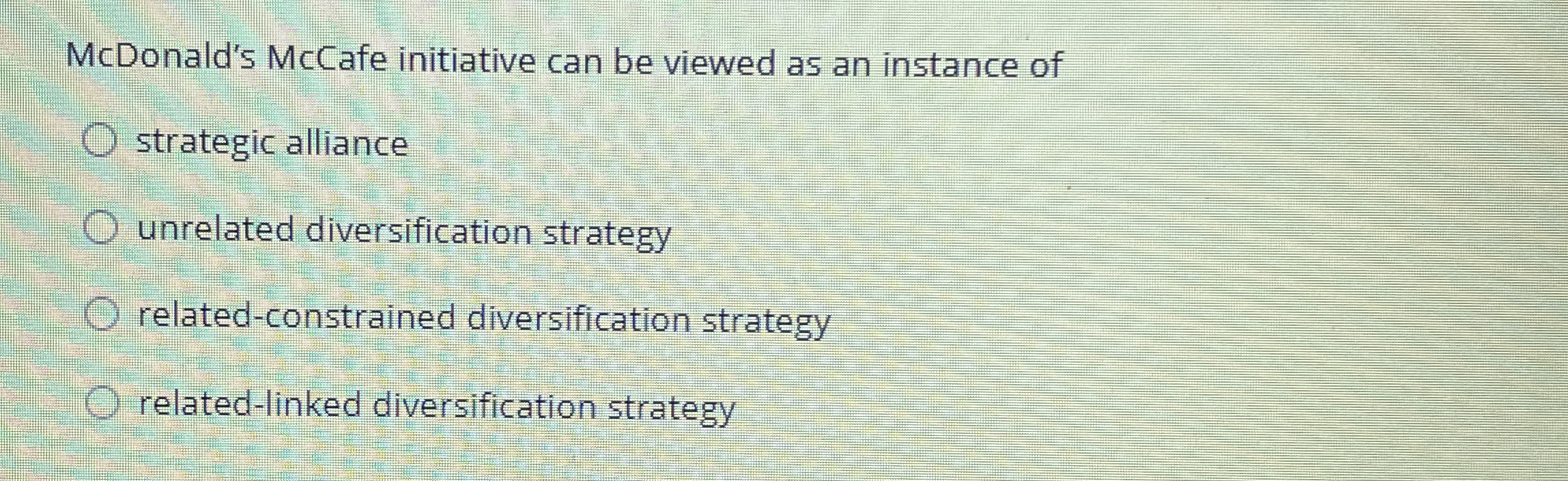 McDonald's McCafe initiative can be viewed as an