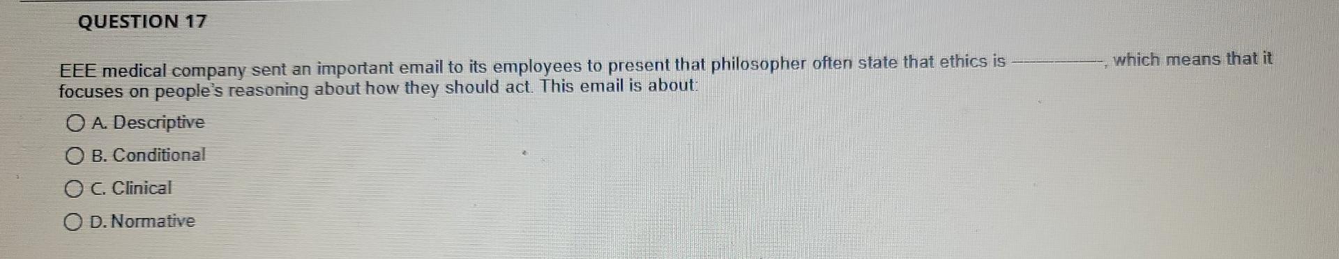 QUESTION 18 Amna was trying to explain to her