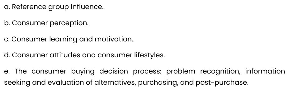 1. Changes in consumer behavior during the